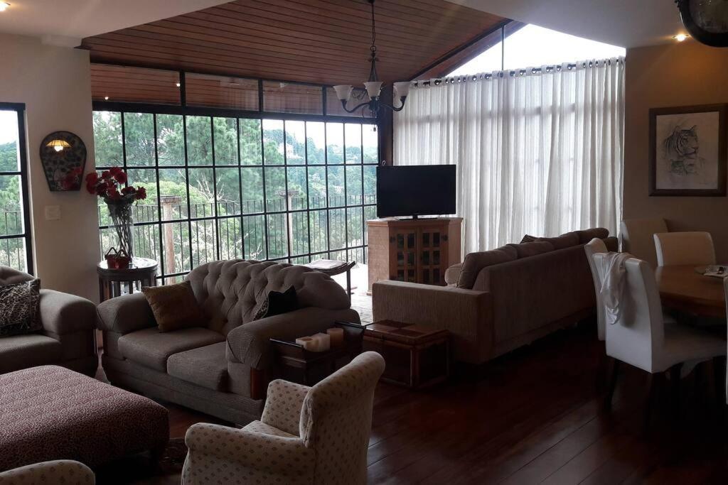 Casa E Vista Privilegiadas No Alto Do Capivari Campos do Jordão Exteriör bild